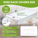 5 PCS Wire Shelf Covers,28*12 Wire Rack Covers for Shelves,0.31in Thick PVC White Shelf Cover for Wires Shelving,Moisture Resistant Durable,Easy to Cut Install,Shelves Cover for Pantry Closet