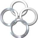 57.1 to 72.6 Hub Rings, Aluminum Hubcentric Rings for Audi A3 A4 Q3 S3 VW Jetta GTI Passat Golf with 57.1mm hub bore, Pack of 4