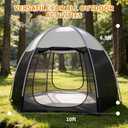 Screen House Tent Portable Canopy with Floor Mosquito Net Outdoor Room Perfect for Patio Backyard Gazebo Picnic Mesh.