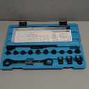 DURATECH 15-Piece Universal Ratcheting Serpentine Belt Tool Set, Belt Tensioner Tool Kit with Blackening Treatment for Installing and Removing Pulleys and Belts