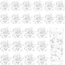 Tondiamo 24 Pcs Artificial Pearl String for Floating Candle Faux Pearls Beads String Garland Centerpiece Decoration for Vases Filler Wedding Spring Holiday Party Decor(White)