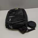 Diaper Bag Backpack  Multifunctional Travel Diaper Back Packs,Maternity Baby Changing Bags, Compact 18L Capacity, PU Leather, Waterproof, Unisex, Stylish Nappy Bag, Diaper Changing Pad (Trendy Black)