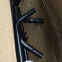 Simple Houseware Heavy Duty Double Rail Clothing Garment Rack, Holds Up to 200 lbs, 43 to 67 Inches Extendable Rod, Black