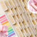 Bible Tabs Neutral Cream, Laminated Bible Tab with Label Women & Men, Christian Gifts, Large Print Bible Tabs for Easy Navigation, Bible Book Index Tabs Labels, Bible Study Supplies