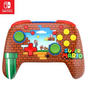 Turtle Beach Rematch Wireless Controller Officially Licensed for Nintendo Switch, Switch Lite/OLED, Works w/Nintendo Switch 2, Lenticular Shift Design Rechargeable Battery Mario Bricks Red/Blue