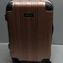 Kenneth Cole REACTION Out of Bounds Lightweight Hardshell 4-Wheel Spinner Luggage, Rose Gold, 20-Inch Carry On