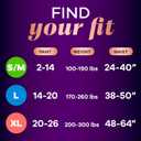 Always Discreet Boutique Incontinence and Postpartum Underwear for Women, Maximum Protection, Small/Medium, Rosy, 20 Count