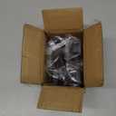 10-Pack Baluster Shoes Flat Shoes with Screw Iron Baluster Shoes for 1/2" Square Balusters Connectors are Not Included Black