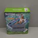 SLOOSH Inflatable Tanning Pool Lounger Float, 70" x 46" Pool Floats Adult with Pillow, 4 in 1 Suntan Tub Raft Floatie,Sunbathing Bed Lounge for Water Blow Up Kids Ball Pit Party Gifts, L-Blue