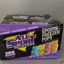 All Sport Freezer Pops, Giant Sized 3oz, 144 CT, Refreshing Ice Pops with Electrolytes, B Vitamins & Potassium Blue Raz Ice, Lemon Lime, Fruit Punch & Orange (EXP 07/16/27)
