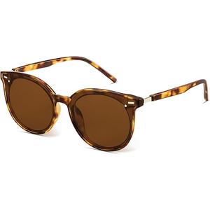 Livho Polarized Sunglasses, Retro & Oversized Shades for Women with Round Lenses