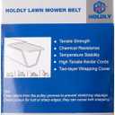 1/2 x 51'' Pump Drive Belt 603907 607400 for Hustler Raptor, Raptor Limited, Raptor SD, Raptor SDX Mowers, Lawn Mower Cogged Drive Belt Replaces OEM 607400 603907