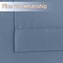 NICETOWN Stone Blue Short Valances for Kitchen, Thermal Insulated Farmhouse Window Cover Adjustable Rod Pocket 18 inches Long + 1.6 inch Header Small Valances for Office/Cafe, 2 Panels, 42" Wide