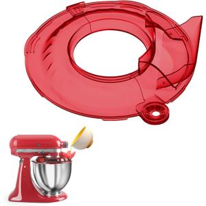 Pouring Shield Compatible with Kitchen aid 4.5-5QT Mixer Bowl, Safety Pouring Shield, for Kitchen Aid Accessories and Attachments, Kitchen Aid Stand Mixers with Removable Pour Spout, Red