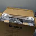 Kitsure Large Dish Drying Rack Extendable Dish Rack, Multi functional Dish Rack for Kitchen Counter, Anti Rust Dish Drainers with Cutlery & Cup Holders 19.2"26.7" L x 12.9" W x 13.6" H, Black