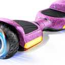 Gyroor Self Balancing Scooter New G13 All Terrain Balancing Scooter with LED Lights, Self Balancing Off Road with Bluetooth for Kids ages 6-12 and Adults-Black