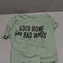 Good Mom Say Bad Words T Shirt Mom Life Short Sleeve Shirts Mama Tshirt Women Funny Graphic Printed Casual Tee Tops (X-Large)