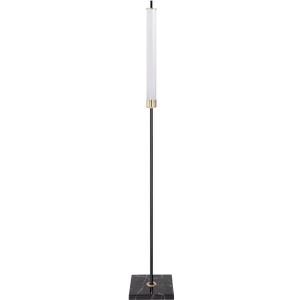 HarvestLand floor lamp, 56" LED standing light 16W 3000K Modern Marble Lamp with 50,000-Hour LED, Black & Brass standing lamp, minimalist lights for bedroom, living room lighting, Office Corner,1 Pack