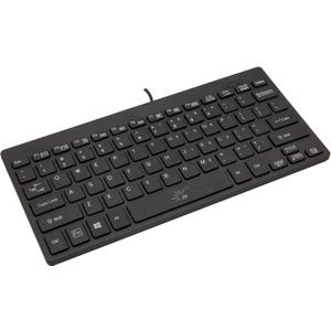 SR Mini Keyboard Wired Thin Light 78 Keys USB Multimedia Small for Pc Computer Laptop