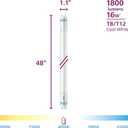 Philips Plug and Play 32W Equivalent 48 in. Cool White Type A T8/T12 LED Tube Light Bulb (10-Pack)