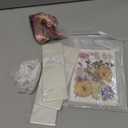 Fuyoooo 50 Pcs DIY Dried Flower Bookmark Making Kit, 3 Size DIY Pressed Flower Transparent Bookmark Laminating Pouches Thanksgiving Christmas Teacher Gift Bulk for Book Lovers