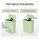 Cesun Motion Sensor Trash Can, 5 Gallon Automatic Bathroom Garbage Can with Lid, Touchless Smart Plastic Slim Wastebasket for Bathroom, Office, rv, Bedroom, Living Room, Green