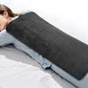 24V Heating Pad  Portable Electric Heat Pad with 6 Heat Settings, Auto Shut Off, Super Soft for Back, Neck, Cramps, Shoulders, Christmas Gifts for Mom, Dad, Women, Men(15" x 30") (Grey)