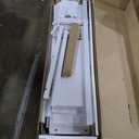 YITAHOME Farmhouse TV Stand for 65/55 Inch TV with Power Outlets & 6 Drawers, Entertainment Center with Sliding Barn Door and Adjustable Shelf, TV Media Console Storage Cabinet for Living Room, White