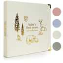Keepsake Baby Memory Book for Boys and Girls – Timeless First 5 Year Baby Book – Neutral Journal Scrapbook or Photo Album - Record a Milestone for Every Event from Birth to Age 5
