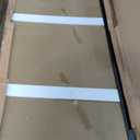 Shower Glass Wall Panel 36" W x 76" H, 3/8" (10mm) Tempered Glass, Half Frameless Fixed Shower Screen, Single Panel with Double-Sided Easy-Clean Coating - Matte Black