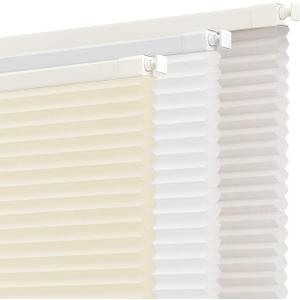 SUNOFF Cordless No Drill Light Filter Cellular Shades, 34" W x 64" H, Beige