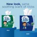 Puffs Plus Lotion with Vicks Facial Tissues, 4 Cubes, 48 Tissues per Box (192 Tissues) [Packaging May Vary]