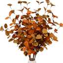 6 Pcs Fall Eucalyptus Leaves Artificial Eucalyptus Stems Fall Leaf Spray Autumn Leaves Fall Decorations for Home Floral Arrangement