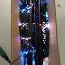 Flacchi Christmas Outdoor Star String Lights - Pole Set with Remote, Multiple Lighting Modes, Timer, and Waterproof Feature (Cool White & Multicolor, Ball 10 FT/432 LED)