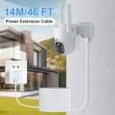 USB to USB C Extension Cord Power Cord for Security Camera CCTV 46FT Type C Long Power Cable Cameras for Home Security Outdoor Indoor Extension Cord Extension Cable for Xiaomi Mi eufy Camera