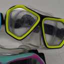 Fabbay 4 Pcs Adult Swimming Goggles with Nose Cover Snorkel Diving Mask Goggles Swim Mask with Fabric Strap