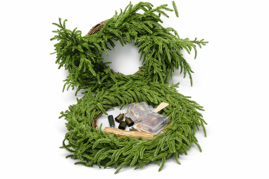 Christmas Wreaths for Front Door, Pack Of 2, 18"