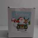 6FT Christmas Inflatable Outdoor Decoration, Funny Santa Reindeer Car Decor With LED, Blow Ups for Car Roof Xmas Decoration