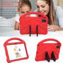 for Revvl Tab 2 Case 2025, Kids EVA Cover with Strap Handle Stand, for Tmobile Revvl Tab 2 Case 10.1'', Red