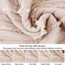 BOSOWOS King Size Pillow Shams Set of 2, Ultra Soft Breathable 20 x 36 Inches Pillow Case Envelope Closure, Microfiber Boho Farmhouse Pillowcases for Easy Care, Khaki