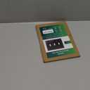 2-Pack Triple Toggle Light Switch Cover Plate, Durable Natural Bamboo Fiber Decorative Switch Plate Covers, Matte Black 3 Gang Wall Plate, Corrosion Resistant