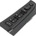 DICMIC Front Driver Side Master Power Window Switch and Door Lock & Black Bezel Assembly Compatible with 2003-2007 Chevrolet, GMC, Cadillac Select Model Replace# 15883323, 901-075, DWS-220