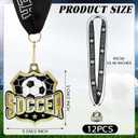 Ecation Medals with Neck Ribbons Sports Awards Medals Soccer Baseball Team Awards Softball T-Ball Flag Football Trophy Cheer up Favors for Sports Competitions Celebration Gift