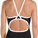 Speedo Womens Swimsuit One Piece Prolt Flyback Solid Adult Team Black, 14-40