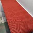 SHNOSU Runner Rugs 2FTx6FT Indoor Outdoor Hallway Runner Rubber Backing Non-Slip Carpet Washable Area Rugs Custom Sizes for Entryway Kitchen Bathroom Laundry Room Balcony Patio Red