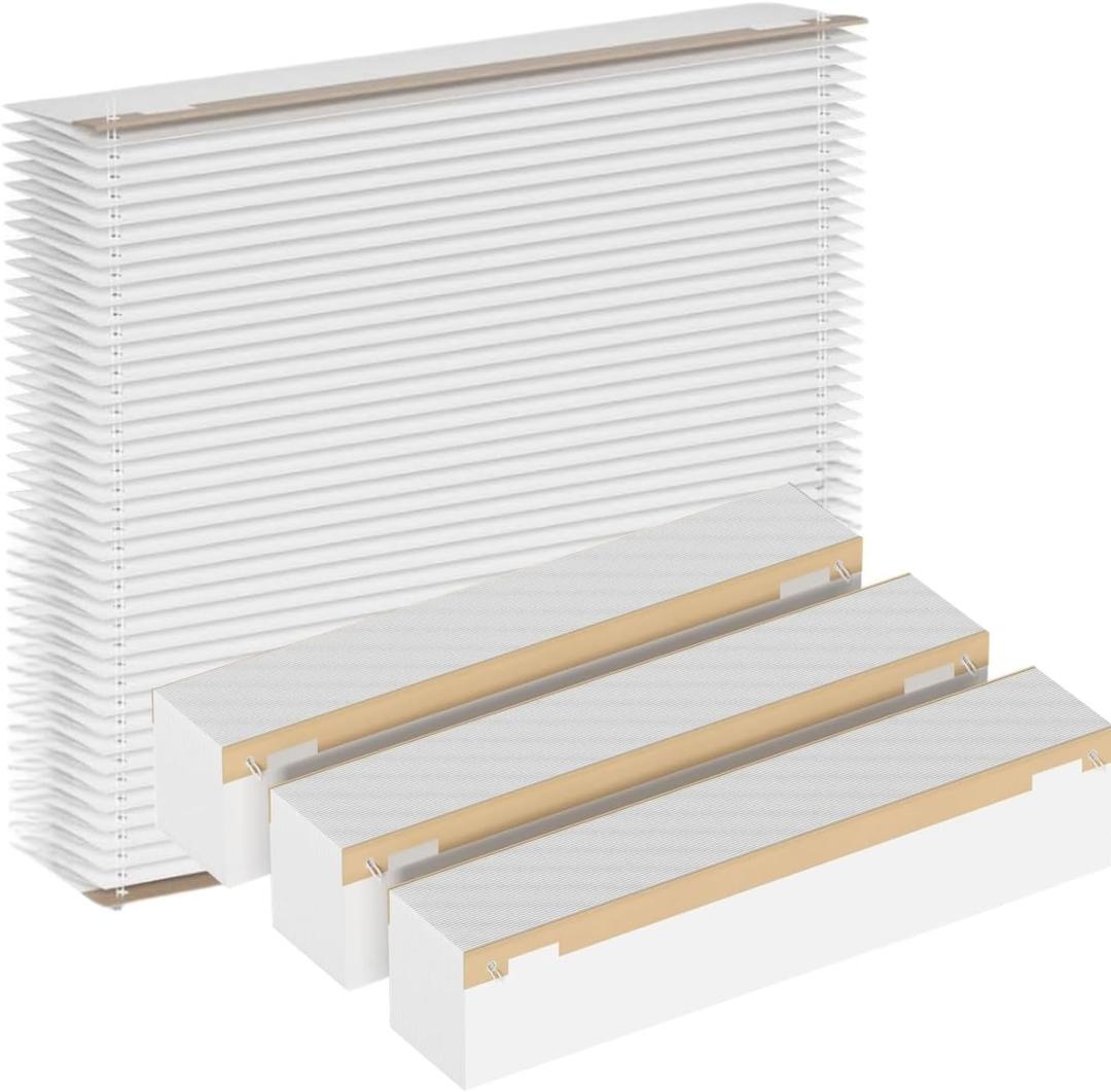 4 Pack 501 Replacement Filter Compatible with Aprilaire 5000 Whole-House Air Purifier, 16x25x6 Air Filter, Merv15