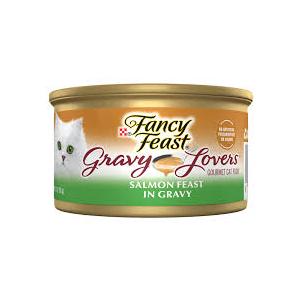 Fancy Feast Purina Gravy Lovers Grilled Cat Wet Food (24) 3oz Cans BBD: Apr 2028