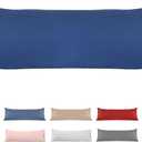 100% Cotton Body Pillow Case, Deep Dream 20x54 Body Long Pillow Pillowcases Sateen Weave, 600 Thread Count Hotel Luxury Soft and Breathable Envelope Closure Pillow Covers, Navy Blue
