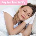 COOLJOB 100% Cotton Gloves, 6 Pairs White Cotton Gloves for Dry Hands Moisturizing & Eczema, Overnight Lotion, Sleep & Spa Treatment for Women & Men, Breathable Work Glove Liners, Large Size