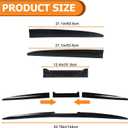 for Car Rear Trunk Spoiler Tail Universal,Modification Tail Wing Universal,3-Section Adjustable and Cuttable Rear Window Top Roof Spoiler Wing,40-55 inches (Black)